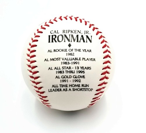 Cal Ripken Jr Ironman 2131 Commemorative Baseball FOTOBALL MLB Baltimore Orioles - Picture 4 of 12