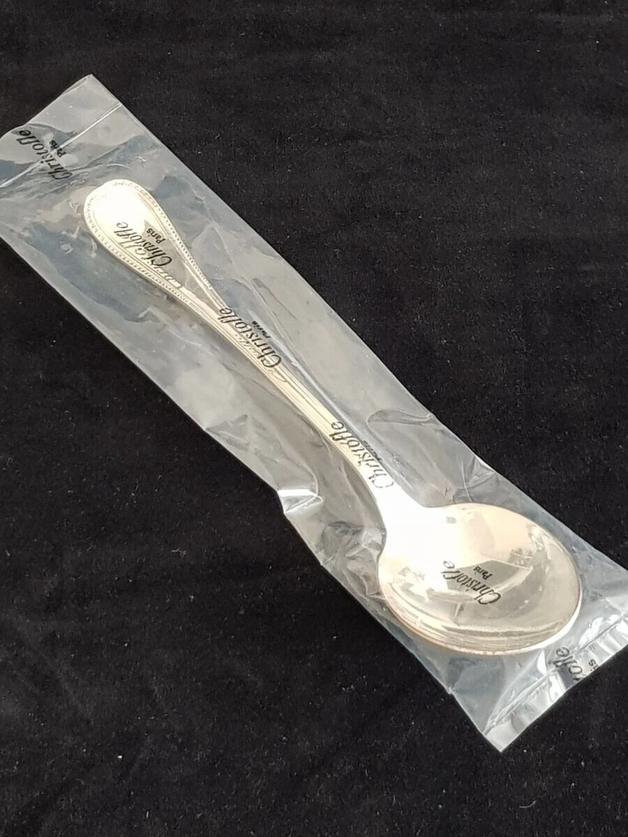 CHRISTOFLE of PARIS, Large MALMAISON Silver Plated SERVING SPOON unused