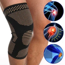 Copper infused Pro Series Performance Compression Knee Sleeve Brace S M L
