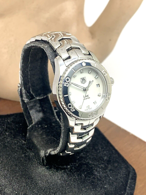 TAG Heuer クロノグラフ 腕時計 シルバー Tag Heuer Women's Watch WJ1319-0 Swiss Quartz Diamond Mother of