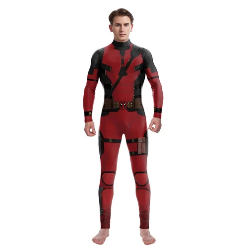 Erwachsene Kinder Wolverine Deadpool Kostüm Superheld Cosplay Overall Halloween Party - Bild 5 von 15