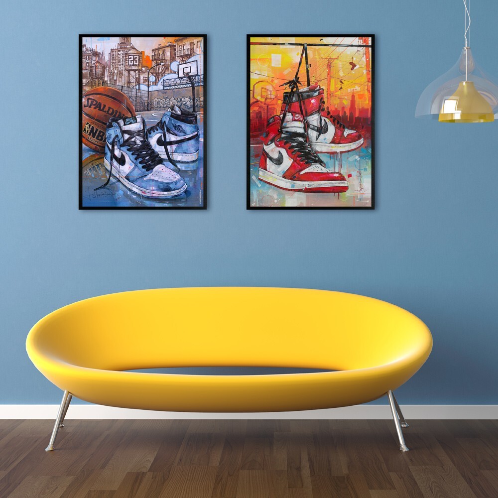 Nike air Jordan 1 high university blue poster (50x70cm / 19.68