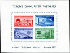 TURQUIE BLOC-FEUILLET N° 4 NEUF**