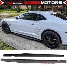 Fits 10-15 Chevrolet Camaro Ikon Style 2pc Side Skirts Extension Rocker Panel Pp