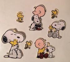 New! Larger Snoopy, Charlie Brown And Woodstock - Iron On Appliques Asst. Sets