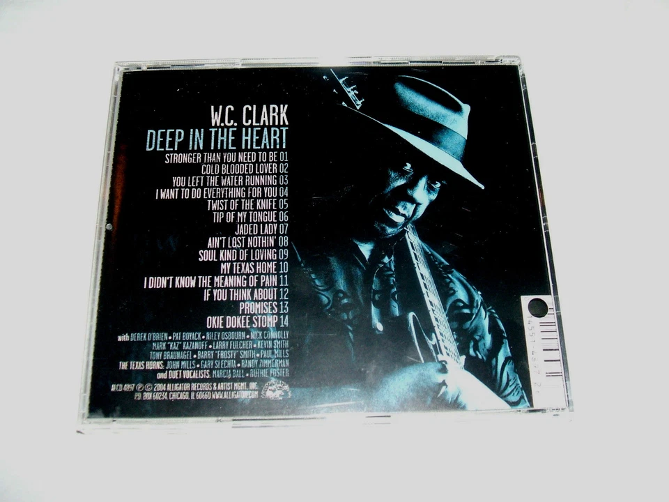 W.C. Clark - Deep In The Heart 2004 CD Alligator Blues Mint Austin Texas Foto 2 de 3