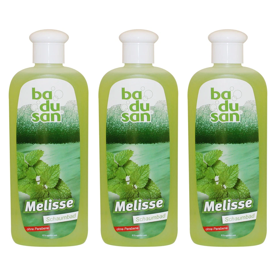 3er Pack Badusan Badezusatz Schaumbad Melisse 3 x 500 ml