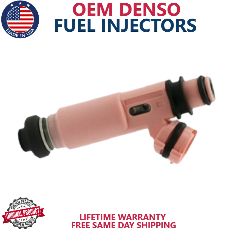 x6 GENUINE DENSO 23250-20030 FUEL INJECTORS FOR 2004 2005 2006 Lexus RX400H 3.3L - Image 2 of 3