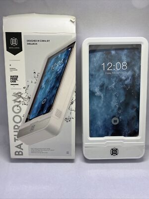 Shellbox Bathroom Mount ~ Waterproof Phone Case for Smart Phones Under 6.7'' 