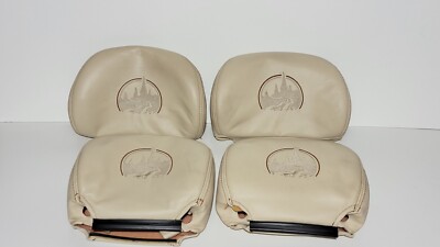 2000 Chevrolet S10 Blazer all 4 headrests Covers Trailblazer edition Logo Tan