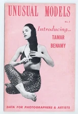 Unusual Models #3 Tamar Benamy 1950 Risque Female Star 36pg Pinup Magazine 