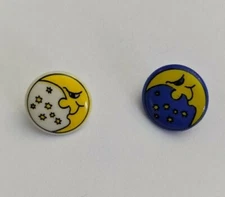 Moon Shank Button 14mm -.55 inch Dill Buttons(Choose Color)    
