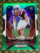 2021 Panini Prizm Draft Picks #198 Caleb Farley RC GREEN PARALLEL ALL-AMERICANS
