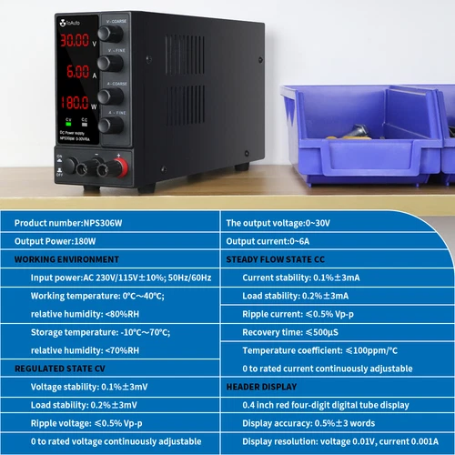 Adjustable DC Bench Power Supply 30V 5A/6A/10A LED Precision Lab Variable UK - Picture 16 of 24