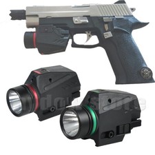 Tactical Red / Green Laser Sight Flashlight Combo Fits 20mm Rail Pistol-Rifle