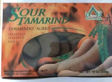 Tamarindo Agrio Big Pods Sour Thai Tamarind 100% Premium Quality - (1 lb-454 gm)