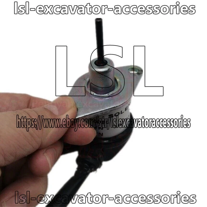 Flameout solenoid valve D1105T for Kubota KX185 KX183 KX151 KX161 Komatsu PC56 - Image 4 of 4