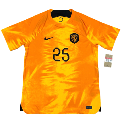 2022/23 Netherlands Home Jersey #25 Xavi Simons Large Nike Soccer