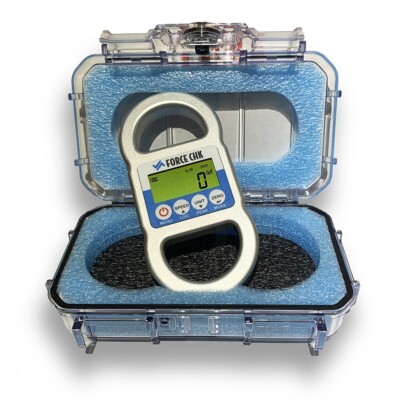 Force Chk Digital Loadcell live bluetooth to Apple iPhone datalogs 30kN 6600lbs