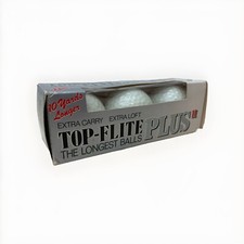 NEW Spalding TOP FLITE Golf Balls PLUS II Longest 3 Three Pack Sleeve Vintage