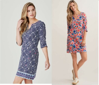 Hatley Kleid Lucy Dress Baumwolle orange blau weiss Pop out Floral 