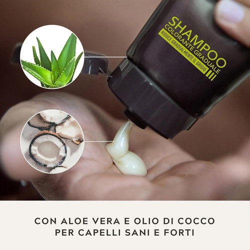 Control GX Shampoo Colorante Uomo Riduce Gradulmente Il Grigio Colore E Tinta - Foto 3 di 6