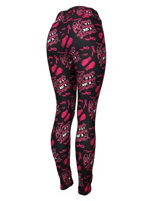 Cancer Is A Comma Not A Period Fight Cancer Awareness Leggings Multiple Sizes