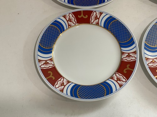 Vintage Fitz & Floyd Nishiki Pattern Set of 12 Bread & Butter Plates 6 1/2" - Picture 4 of 11