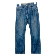 Levi  s Boys 16 Slim Straight Leg Jeans Med Wash Mid Rise 218 Denizen Expandable