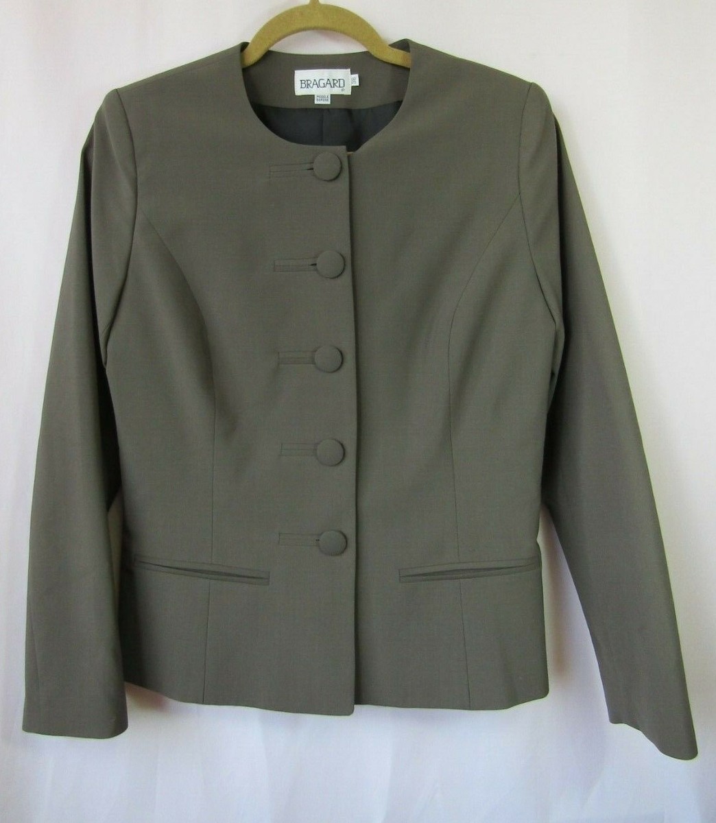 Bragard Womens 38 Brown Chef Server Jacket Coat Restaurant