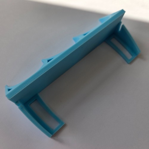 M2 SET of 2 LIGHT BLUE 3D Printed Car Display Slanted Stand Type 6 - Picture 2 of 6
