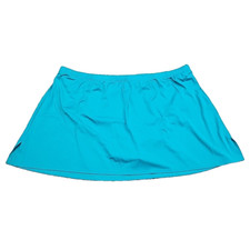 Kim Gravel x Swimsuits For All Side Slit Swim Skirt 30W Plus Sz Aqua Bottoms