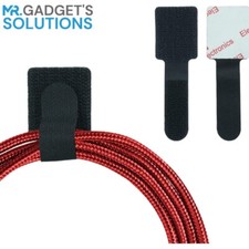 Adhesive  Cord Ties – Cable Management Solution for Desk, Home, or Office