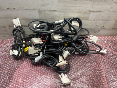 Used Mixed Lot of 14 DVI Male to Male Cable