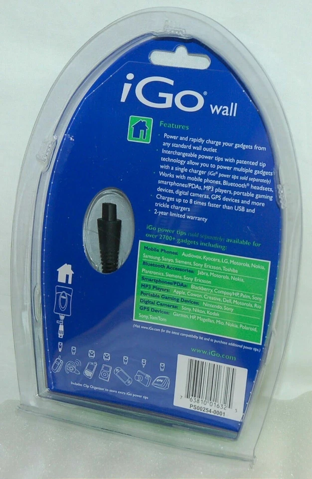 100 x BULK iGo Universal Wall Charger AC Adapter Travel System cell phone GPS 5w - Image 3 of 3