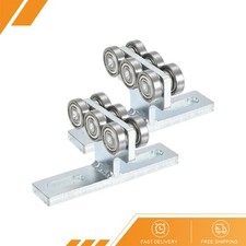 2pcs - 6 Ruote Rullo Paranco Elettrico Carrello Trave Carrelli per Canali Puntone