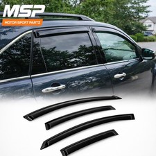 4pcs Rain Guard Vent Visor Sun Shade Tape On For Mitsubishi Outlander 2003-2006 4pcs Rain Guard Vent Visor Sun Shade Tape On For Mitsubishi Outlander 2003-2006