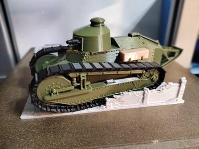 Diy Model Kit 7cm 3d Printed Tank Desktop Ornament Miniature Prop Collectible