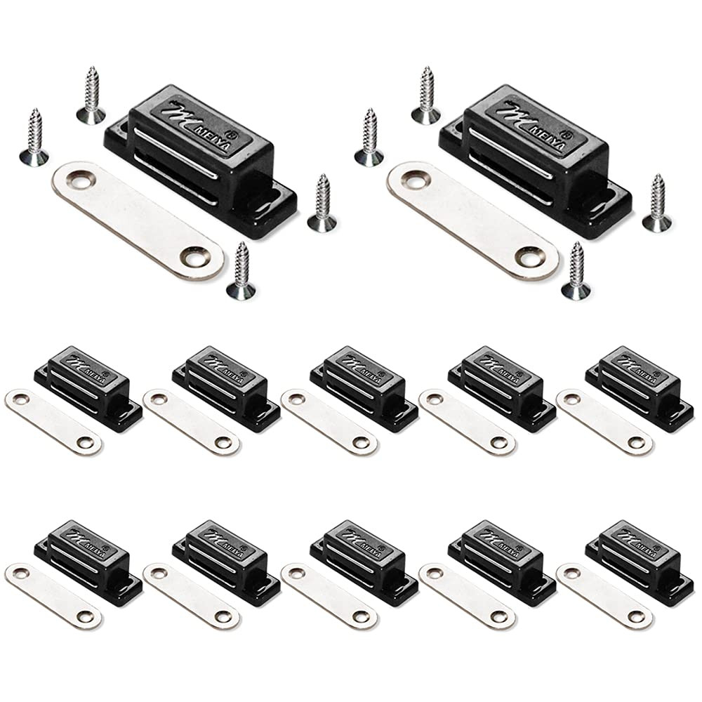 12 Pack Cabinet Magnets Magnetic Door Catch for Kitchen Bathroom Cupboard War...