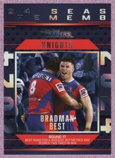 2025 NRL TRADERS SEASON TO REMEMBER CARD -[NEWCASTLE KNIGHTS]- SR26 Bradman BEST