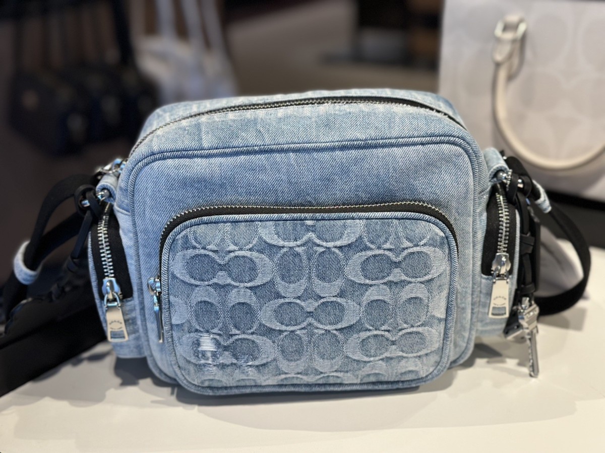 Coach Fletcher Crossbody Bag In Loved Signature Denim CEA06 Light