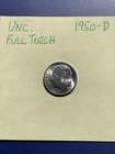 1950-D Roosevelt Dime Gem BU+ Full Torch!!! Uncirculated Silver