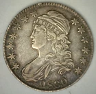 1830 Capped Bust Silver Half Dollar Small 8 Extra Fine Circulated 50c Coin