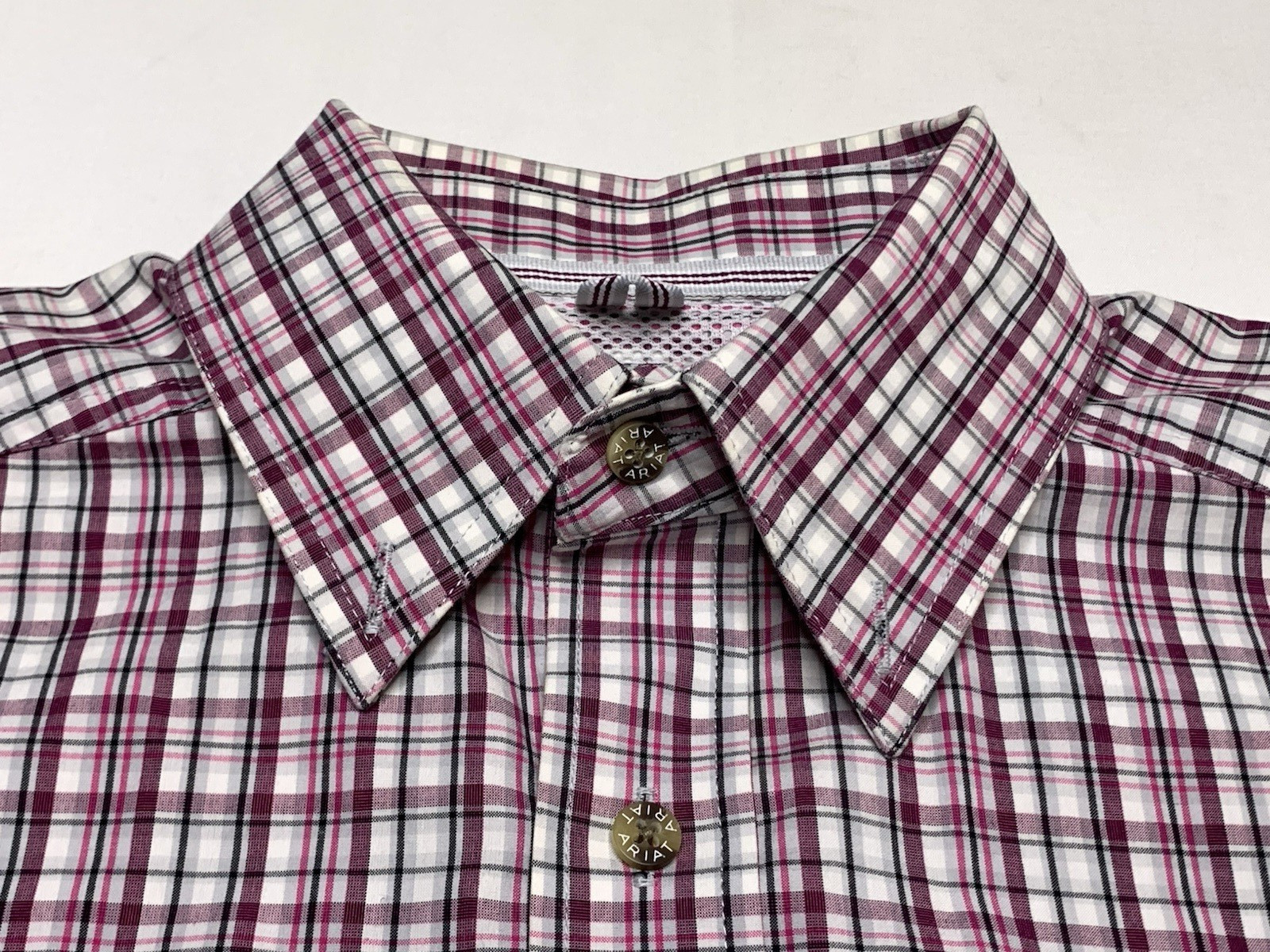 Ariat Pro Series Small Button Down Multicolor Pla… - image 3