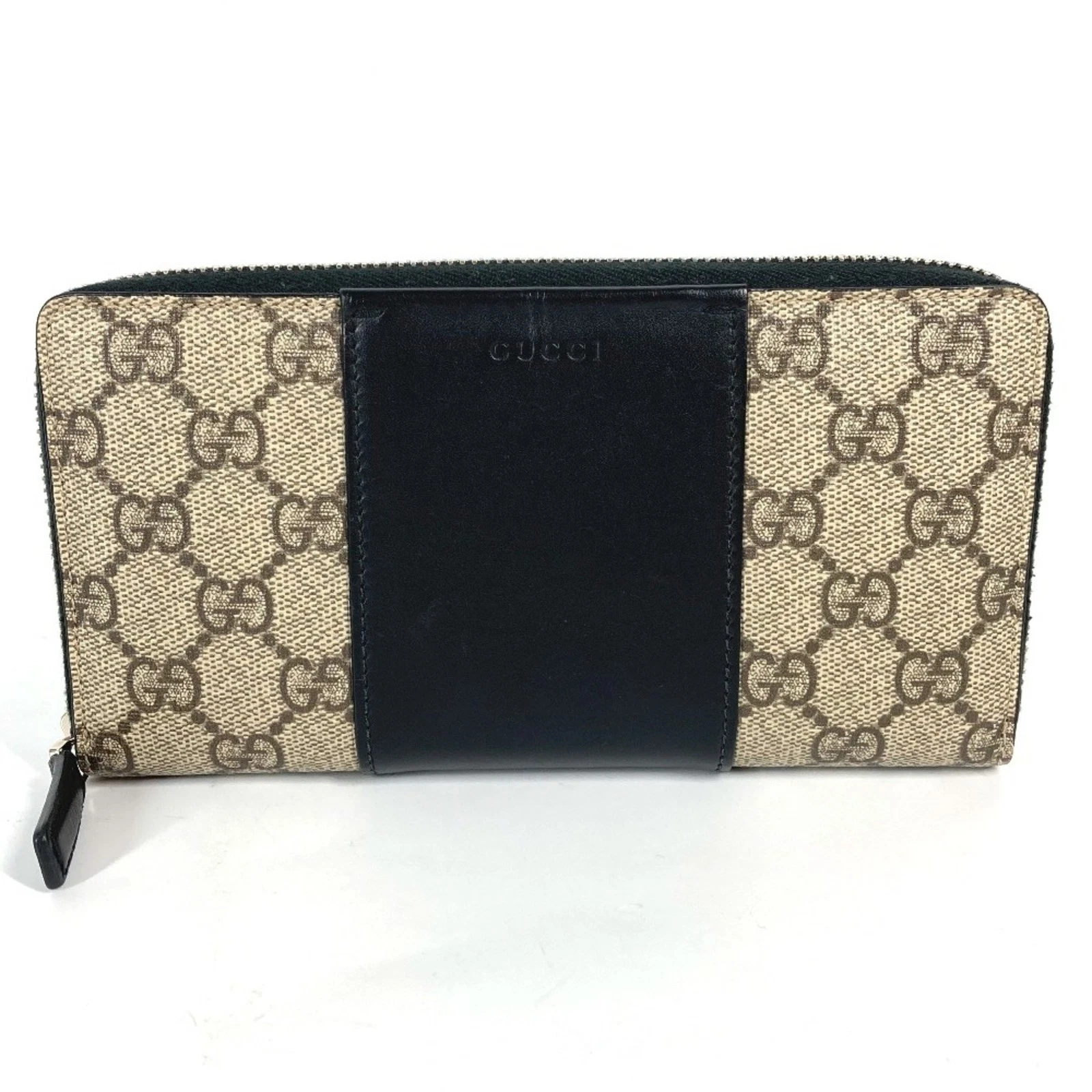 Portefeuille Gucci Gg Supreme en toile marron authentique