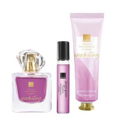 AVON TTA EVERLASTING Parfum + Taschenspray + Handcreme im SET NEU