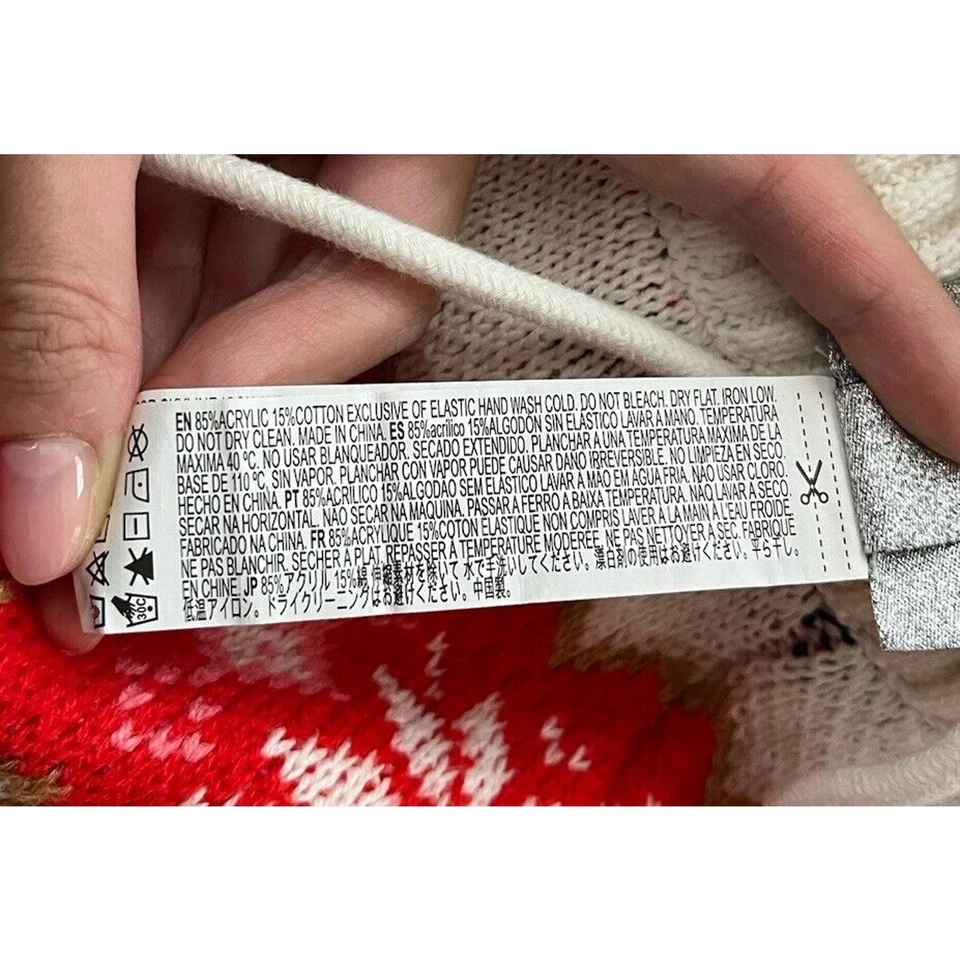 Pantalones para mujer Forever 21 multicolor Disney Mickey Mouse tejido navideño talla S Foto 3 de 4