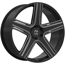 Massiv 926 Classico 22x9 5x112 +32mm Black/Milled Wheel Rim 22" Inch