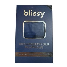 Blissy 100 Mulberry Silk King Pillowcase 22 Momme Navy Blue