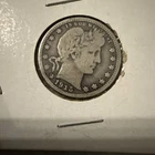 1915 Barber Quarter ~ 90% Silver 25c